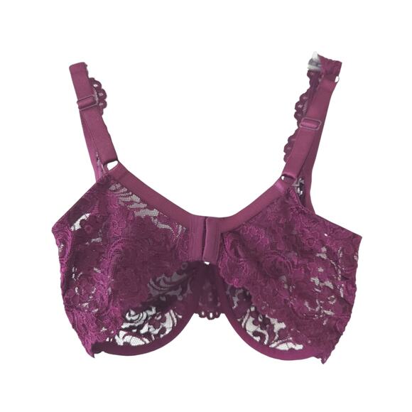 Smart & Sexy Lace Bra 34DD Underwire Bra Excellent Condition Lacey - Picture 2 of 3